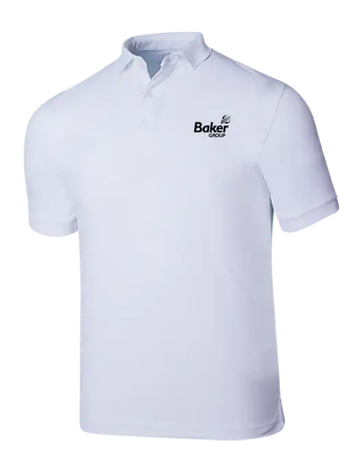Callaway Ottoman Bright White Polo w/Baker Group Logo