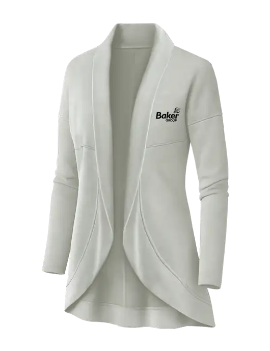 OGIO Ivory Snow Womens Luuma Cocoon Fleece w/Baker Group Logo