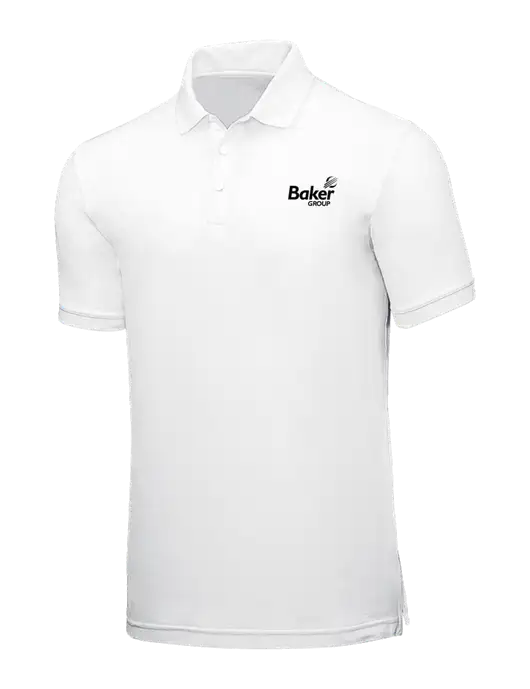 White Core Classic Pique w/Baker Group Logo