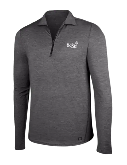 OGIO Gear Grey Heather Endurance Force 1/4 Zip w/Baker Group Logo