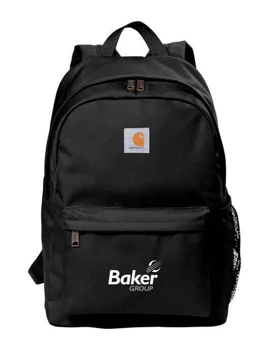 Carhartt Black Canvas Backpack w/Baker Group Logo
