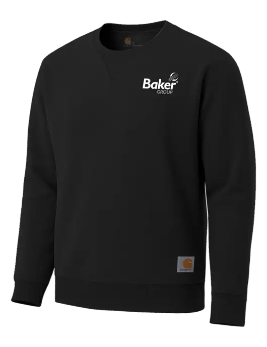 Carhartt Black Midweight Crewneck Sweatshirt w/Baker Group Logo