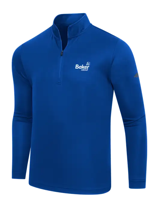 Adidas Royal Lightweight Quarter Zip Pullover w/Baker Group Logo