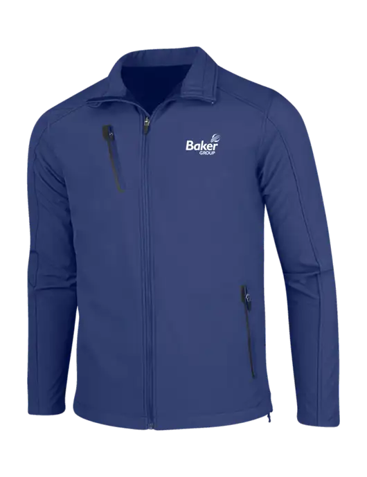 Dark Royal Welded Softshell Jacket w/Baker Group Logo