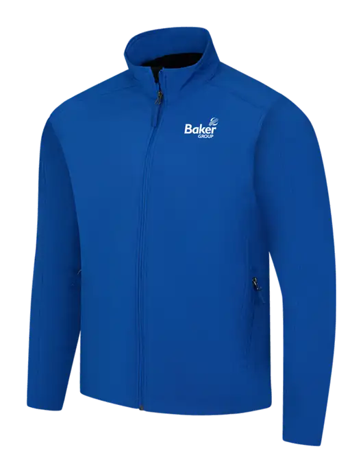 Dark Royal Core Soft Shell Jacket w/Baker Group Logo