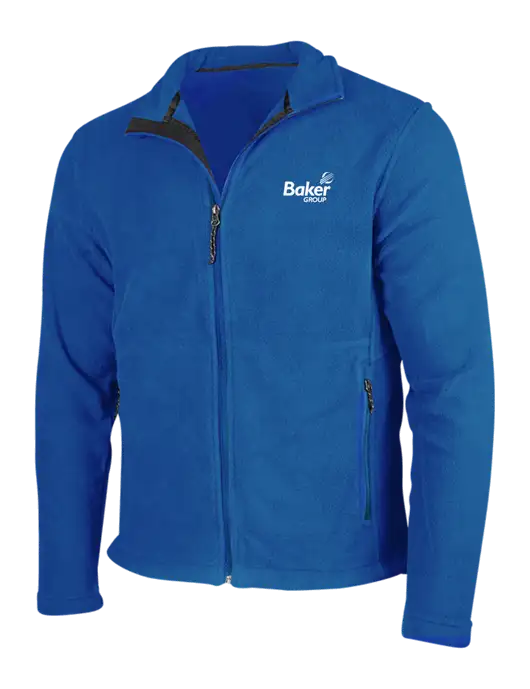 Dark Royal Fleece Jacket w/Baker Group Logo