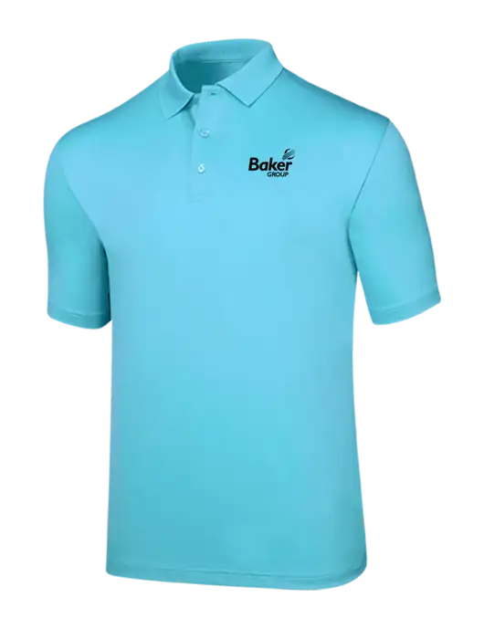 Callaway Opti-Dri Light Sapphire Blue Chev Polo w/Baker Group Logo