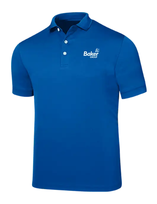Callaway Ottoman Royal Blue Polo w/Baker Group Logo