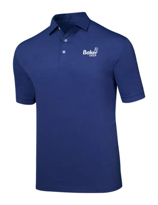 Callaway Navy Fashion Tonal Polo w/Baker Group Logo