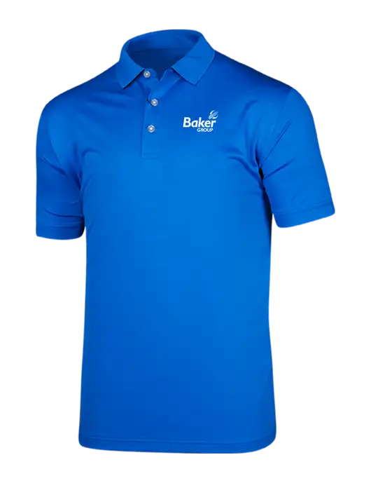 Callaway Vibrant Royal Blue Ventilated Polo w/Baker Group Logo