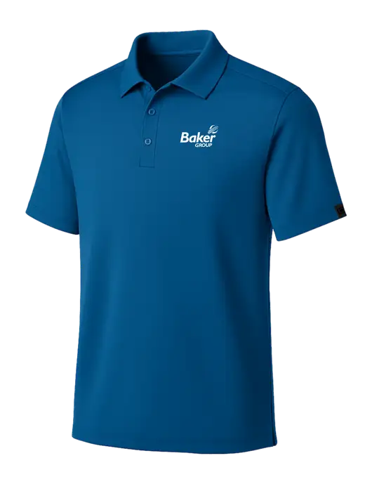 OGIO Royal Blue Framework Polo w/Baker Group Logo