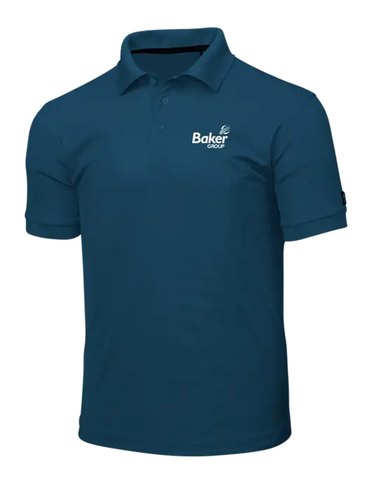 OGIO Light Navy Caliber 2.0 Polo w/Baker Group Logo