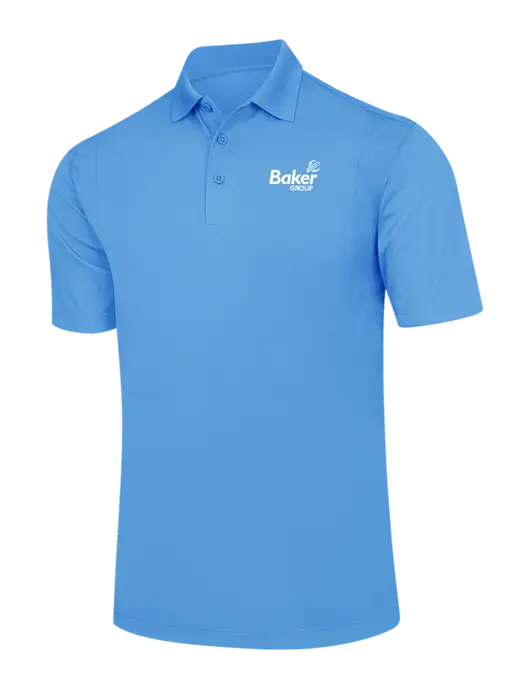 Carolina Blue Micropique Sport-Wick Polo w/Baker Group Logo
