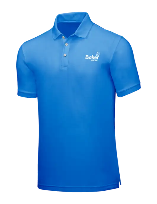 Light Royal Blue Core Classic Pique w/Baker Group Logo