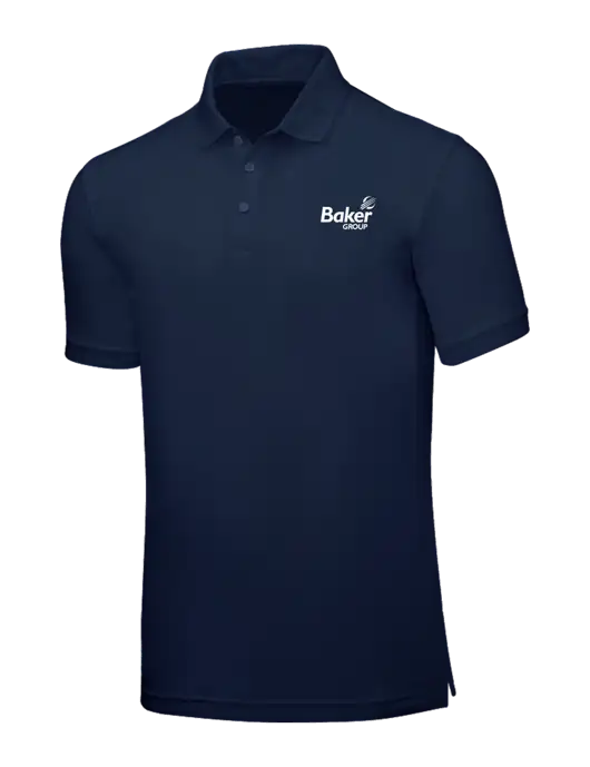 Navy Blue Core Classic Pique w/Baker Group Logo