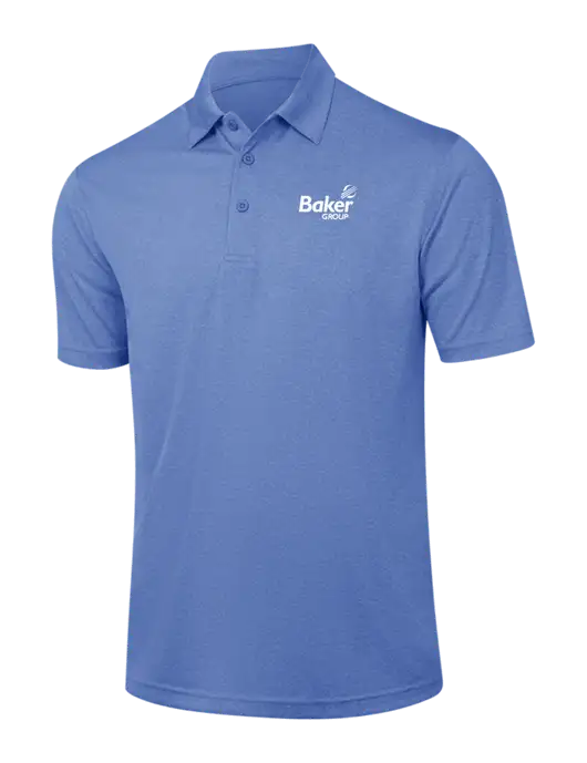 Royal Heather Contender Polo w/Baker Group Logo
