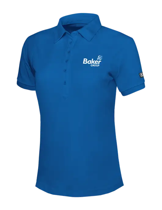 OGIO Womens Royal Blue Jewel Polo w/Baker Group Logo