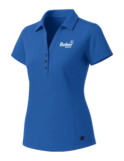 OGIO Womens Royal Blue ONYX Polo w/Baker Group Logo