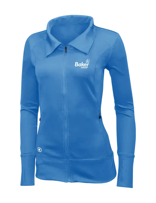 OGIO Royal Blue Womens Endurance Fulcrum Full-Zip w/Baker Group Logo