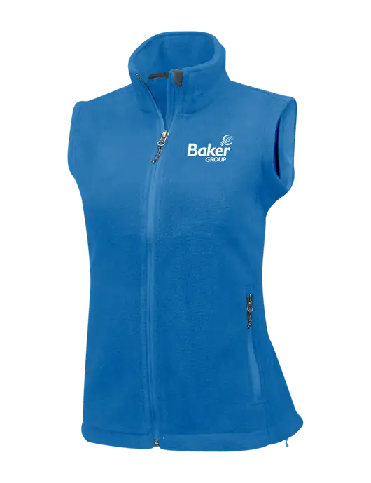 Royal Womens Fleece Vest w/Baker Group Logo