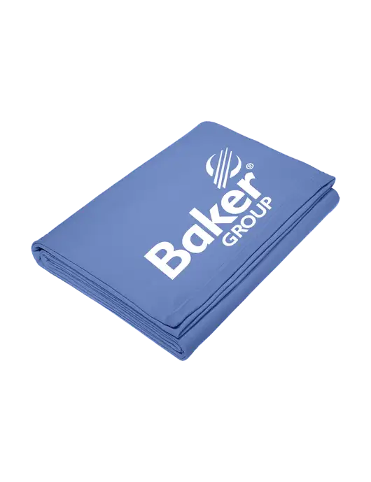 Core Carolina Blue Fleece Sweatshirt Blanket w/Baker Group Logo