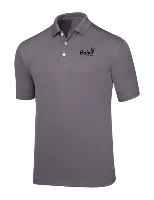 Callaway Core Medium Grey Performance Polo w/Baker Group Logo