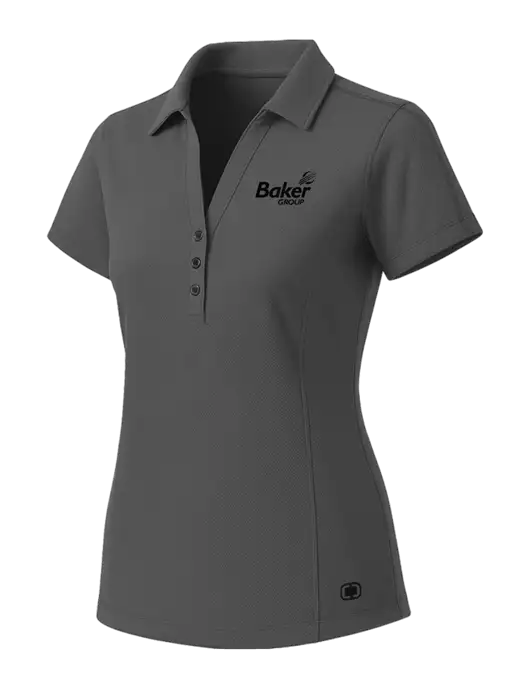 OGIO Womens Medium Grey ONYX Polo w/Baker Group Logo