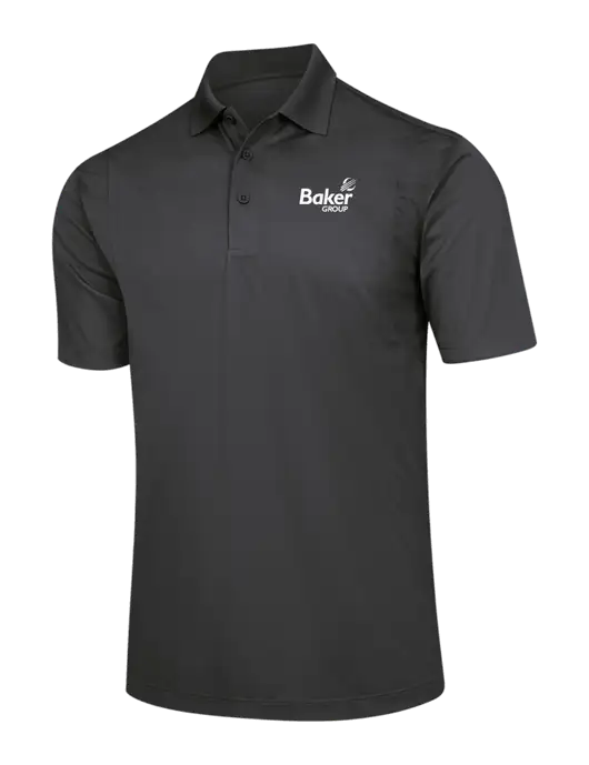 Dark Grey Micropique Sport-Wick Polo w/Baker Group Logo