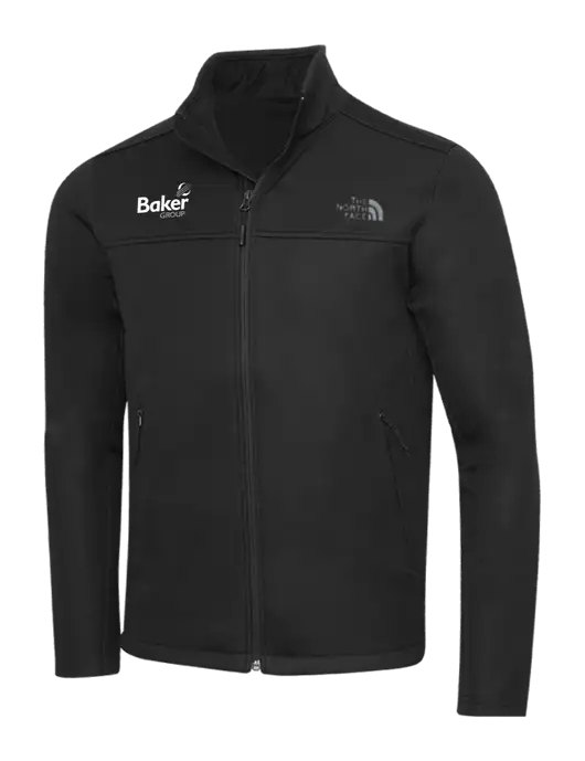 North Face Black Ridgewall Soft Shell Jacket w/Baker Group Logo