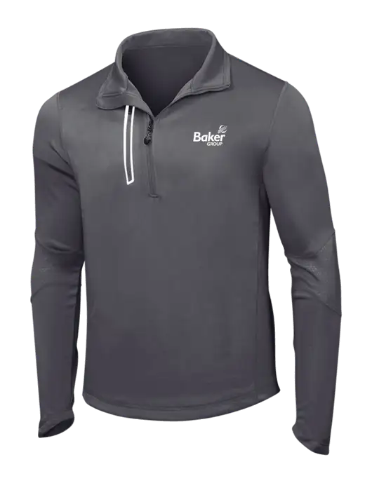 OGIO Gear Grey Endurance Fulcrum 1/4 Zip w/Baker Group Logo