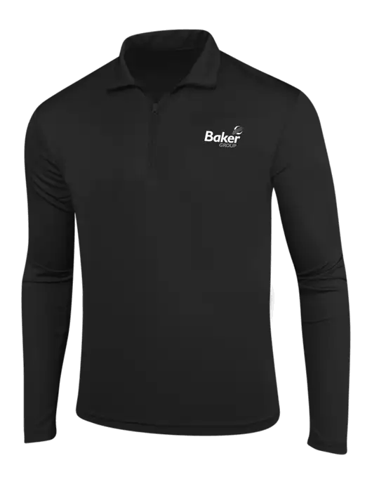 Black PosiCharge Competitor 1/4 Zip Pullover w/Baker Group Logo