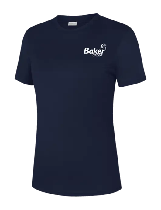 Womens Navy PosiCharge Competitor Tee w/Baker Group Logo