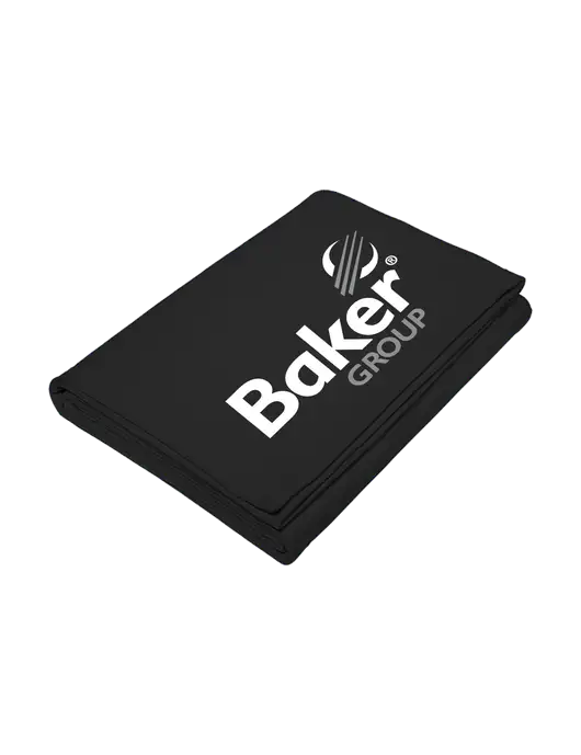 Core Black Fleece Sweatshirt Blanket w/Baker Group Logo