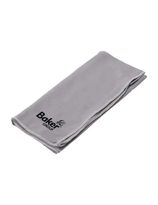 Eclipse Grey Copper Infused Cooling Towel w/Baker Group Logo