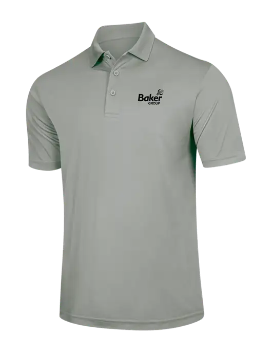 Silver PosiCharge Competitor Polo w/Baker Group Logo