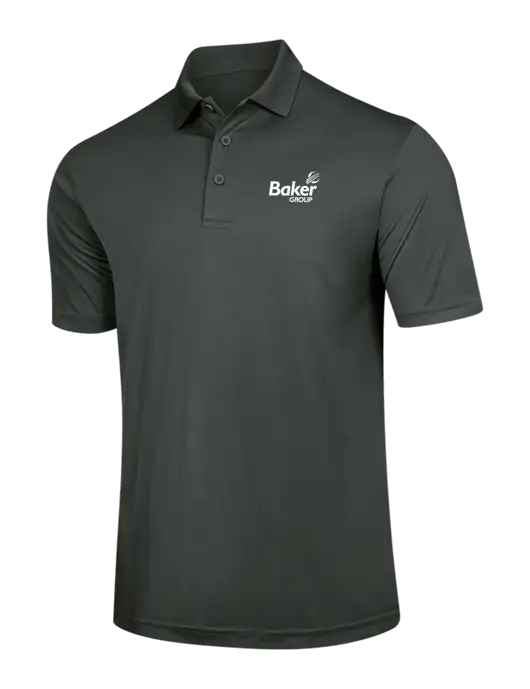 Dark Grey PosiCharge Competitor Polo w/Baker Group Logo