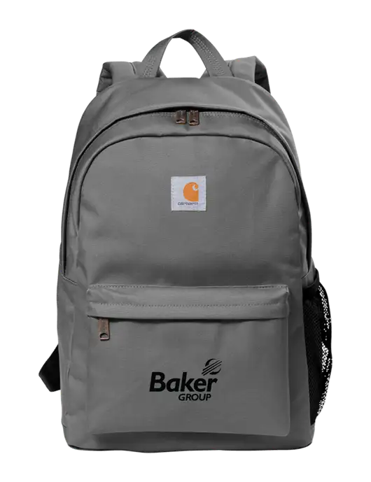 Carhartt Grey Canvas Backpack w/Baker Group Logo