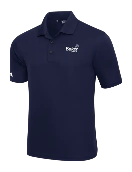 Adidas Navy Basic Sport Polo w/Baker Group Logo