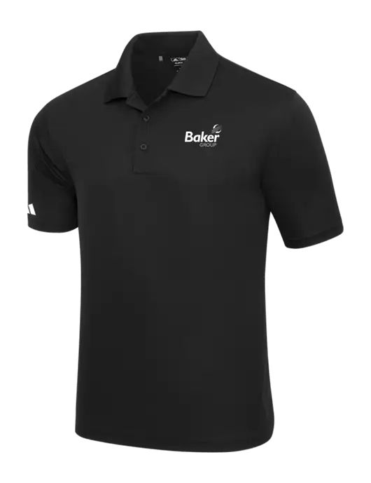 Adidas Black Basic Sport Polo w/Baker Group Logo