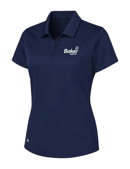 Adidas Navy Womens Basic Sport Polo w/Baker Group Logo
