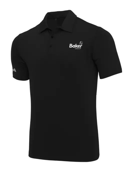 Adidas Black Ultimate Solid Polo w/Baker Group Logo
