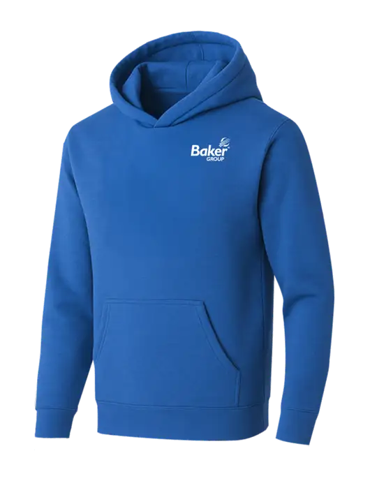 BELLA+CANVAS Royal Sponge Fleece Pullover Hoodie w/Baker Group Logo
