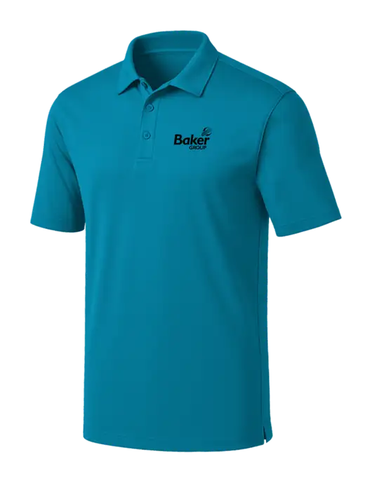 Sapphire Blue Silk Touch Performance Polo w/Baker Group Logo
