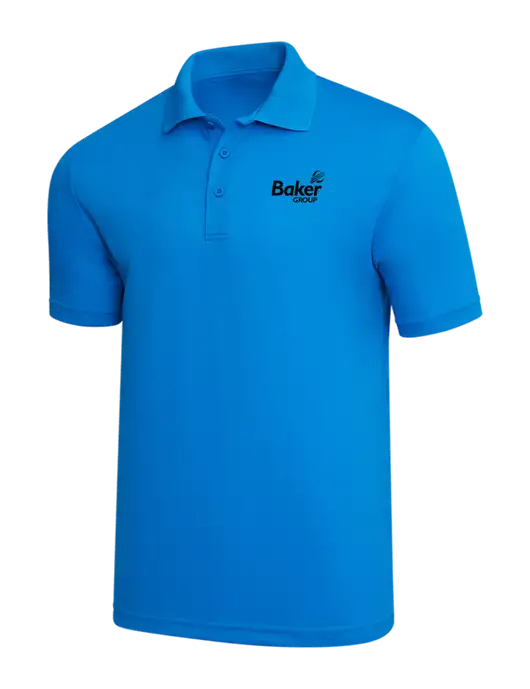 Sapphire Blue PosiCharge RacerMesh Polo w/Baker Group Logo