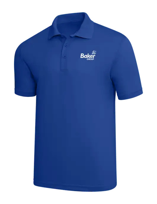 Dark Royal PosiCharge RacerMesh Polo w/Baker Group Logo