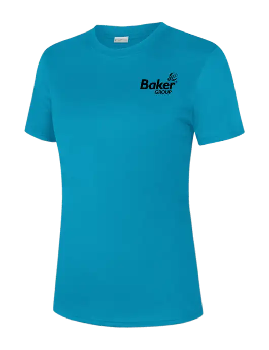  Womens Sapphire PosiCharge Competitor Tee w/Baker Group Logo