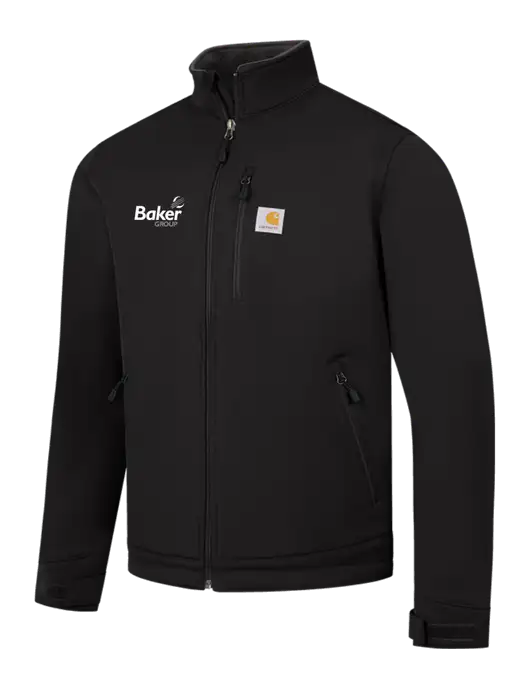 Carhartt Black Crowley Soft Shell Jacket w/Baker Group Logo