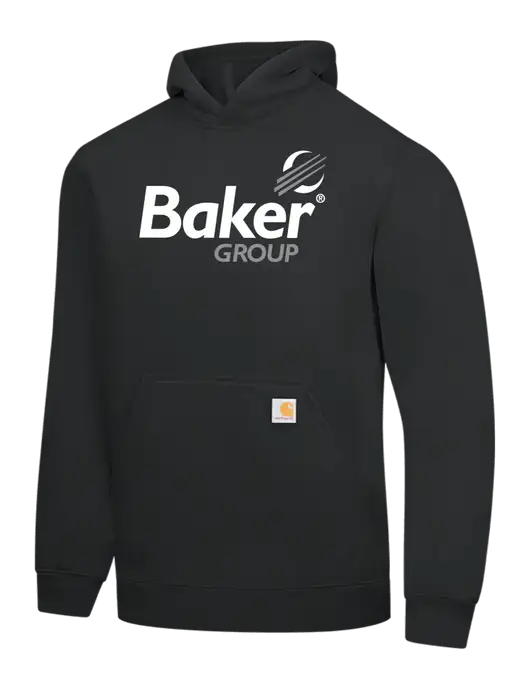 Carhartt Black Midweight Hooded Sweatshirt w/Baker Group Logo