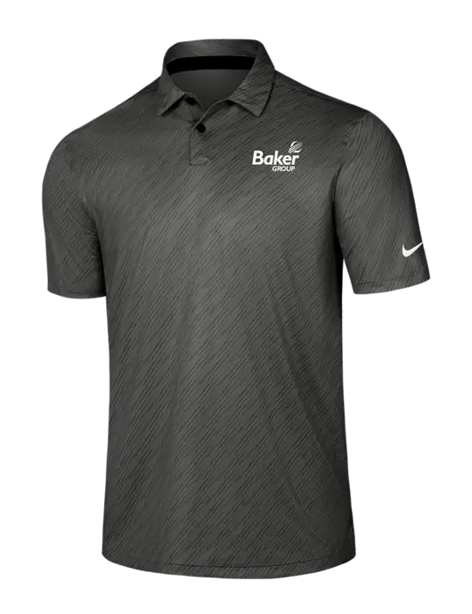 Nike Dark Grey Vapor Dash Polo w/Baker Group Logo
