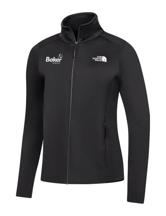 The North Face Womens Black Skyline Full-Zip Fleece Jacket w/Baker Group Logo